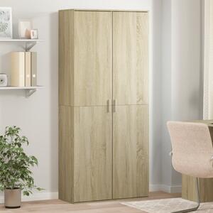 Skříň highboard dub sonoma 80 x 35 x 180 cm kompozitní dřevo 3276653