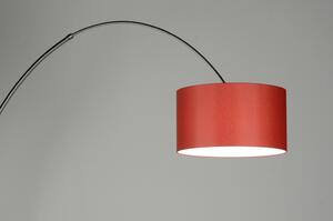 Stojací designová oblouková lampa Adamo Rosso (LMD)