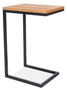 Odkládací stolek - LARGO C, dub/černá