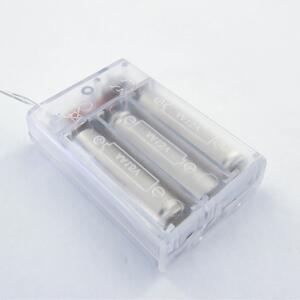 DECOLED LED světelný řetěz na baterie, kovová srdce styl vintage, ledově bílá, 10 diod, 2,8 m