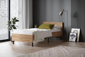 Kovová postel Ceramical, atlantická borovice, 90X190