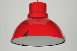 Závěsné červené retro svítidlo Redbruin (LMD)
