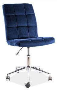 SIGNAL Kancelářská židle - Q-020 Velvet, čalouněná, různé barvy na výběr Čalounění: růžová (Bluvel 52)