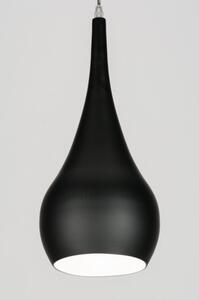 Závěsné designové černé svítidlo Lungo Nero (LMD)
