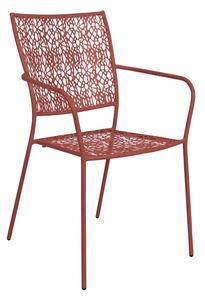 NANCY Židle s područkami - tm. červená