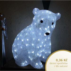 DECOLED Sedící LED medvěd, 160 diod