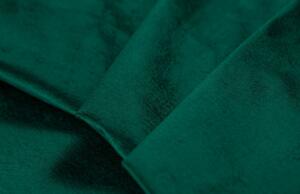 Lahvově zelená sametová rohová rozkládací pohovka Windsor & Co Nuage 285 cm, levá
