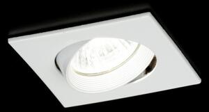 Zápustné designové svítidlo z bíle lakovaného kovu (LMD)