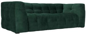 Lahvově zelená sametová třímístná pohovka Windsor & Co Vesta 236 cm