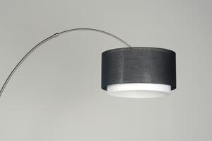 Stojací designová oblouková lampa Soffito Nero (LMD)