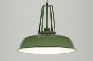 Závěsné industriální zelené svítidlo Vintage Green One (LMD)