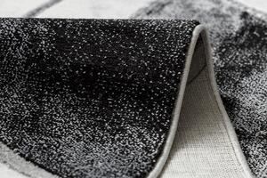 Makro Abra Kusový koberec EMERALD 81953 Luxusní geometrický moderní krémový stříbrný černý Rozměr: 140x190 cm
