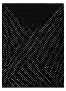 Makro Abra Kusový koberec EMERALD A0084 Luxusní geometrický moderní černý stříbrný Rozměr: 240x330 cm
