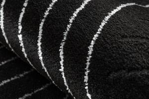 Makro Abra Kusový koberec EMERALD A0084 Luxusní geometrický moderní černý stříbrný Rozměr: 200x290 cm