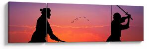 Obraz - Samurajové (170x50 cm)
