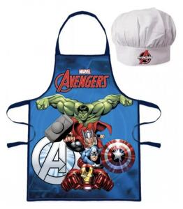 Dětská zástěra s kuchařskou čepicí Marvel Avengers