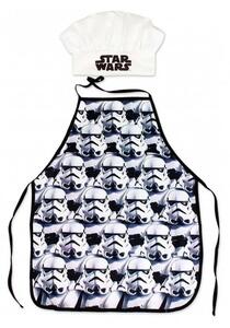Dětská zástěra s kuchařskou čepicí Star Wars Stormtrooper