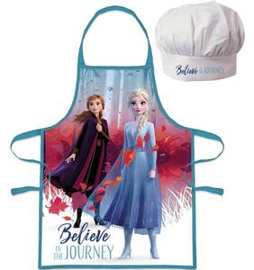 Dětská zástěra s kuchařskou čepicí Ledové Království | Frozen Believe Journey