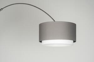 Stojací designová oblouková lampa Adamo Soffito Grey (LMD)