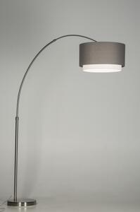 Stojací designová oblouková lampa Soffito Grey (LMD)