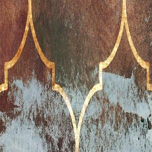 Paraván Marocký jetel v hnědé barvě Rozměry: 110 x 170 cm, Provedení: Klasický paraván