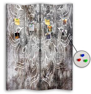 Paraván Orientální ornament Rozměry: 145 x 170 cm, Provedení: Korkový paraván