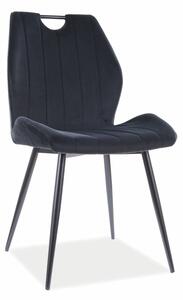 SIGNAL Jídelní židle - ARCO Velvet, různé barvy na výběr Čalounění: černá (Bluvel 19)