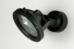 Venkovní nástěnné černé osvětlení Reverse Black (LMD)