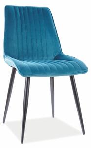 Jídelní židle - KIM Velvet, různé barvy na výběr Čalounění: tyrkysová (Bluvel 85)