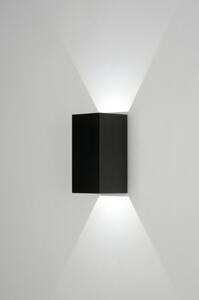 Venkovní nástěnné černé LED svítidlo Cortenno Black (LMD)