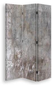 Paraván Tlumená šedá Rozměry: 110 x 170 cm, Provedení: Korkový paraván