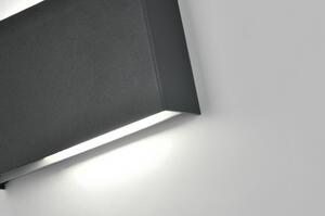 Nástěnné designové černé svítidlo Knoxville Black (LMD)