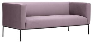 Růžová sametová třímístná pohovka Windsor & Co Neptune 195 cm