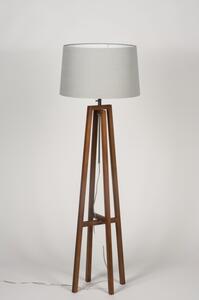 Stojací designová lampa Paola Grey and Brown (LMD)
