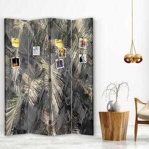 Paraván Variace na téma šedá barva Rozměry: 145 x 170 cm, Provedení: Korkový paraván