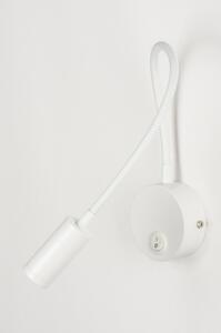 Nástěnné designové bílé LED svítidlo Fibie White (LMD)