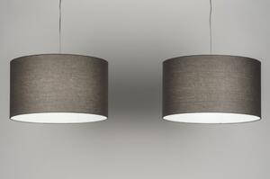 Závěsné designové šedé svítidlo Duo Grey Unima (LMD)