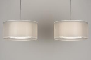 Závěsné designové bílé svítidlo Duo Figaro Bianco Unima (LMD)