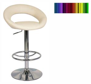 Barová židle - C-300, ekokůže, různé barvy na výběr Čalounění: krémová (ekokůže)