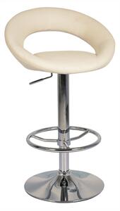 Barová židle - C-300, ekokůže, různé barvy na výběr Čalounění: krémová (ekokůže)