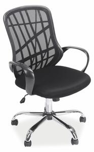 Kancelářská židle - DEXTER, čalouněná, různé barvy na výběr Čalounění: růžová/bílá
