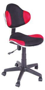 Dětská židle - Q-G2, čalouněná, různé barvy na výběr Čalounění: červená/černá