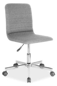 SIGNAL Kancelářská židle - Q-M1, čalouněná, šedá