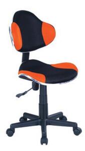 Dětská židle - Q-G2, čalouněná, různé barvy na výběr Čalounění: oranžová/černá
