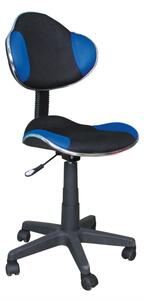 SIGNAL Dětská židle - Q-G2, čalouněná, různé barvy na výběr Čalounění: modrá/černá