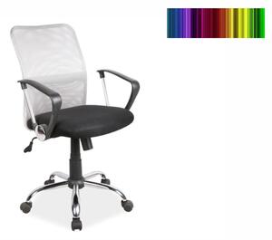 Kancelářská židle - Q-078, čalouněná, různé barvy na výběr Čalounění: černá
