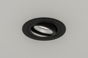 Zápustné černé kruhové svítidlo (LMD)