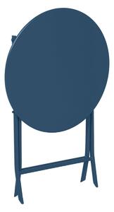 Hesperide skládací kulatý kovový zahradní stůl Greensboro 60x71cm indigo