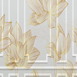 Paraván Květinový design Rozměry: 180 x 170 cm, Provedení: Otočný paraván 360°
