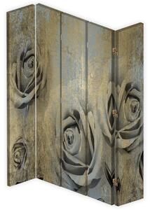 Paraván Vintage růže Rozměry: 180 x 170 cm, Provedení: Otočný paraván 360°